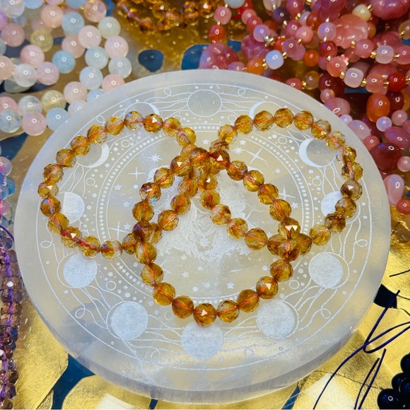 Jewelry - Citrine Faceted Bracelet CB13